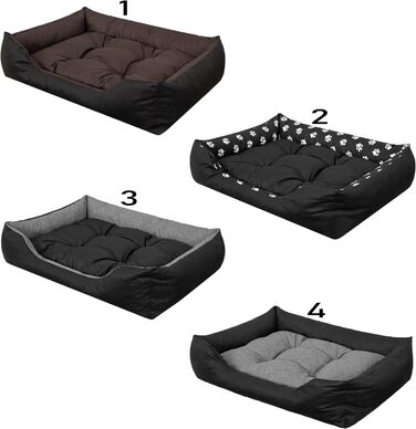 М'яке ліжко для собак та котів з високими бортиками, 84x65 см, графітовий колір