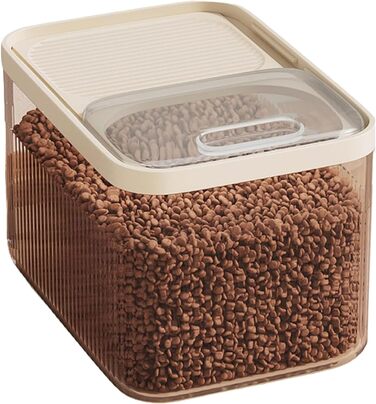 Контейнер для зберігання корму для собак та котів, 13,6 кг, з мірною ложкою, великий, герметичний, складний, 36 x 25 см