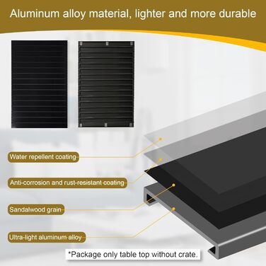 Алюмінієвий накладний лежак для собаки на переноску 91.4 см, складний, декоративний, для лежака/переноски для собак, чорний