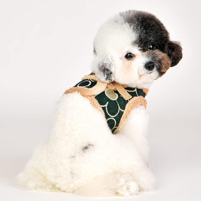 Шлея Puppia Florent B для малих і середніх собак, регульована, комфортна, хакі
