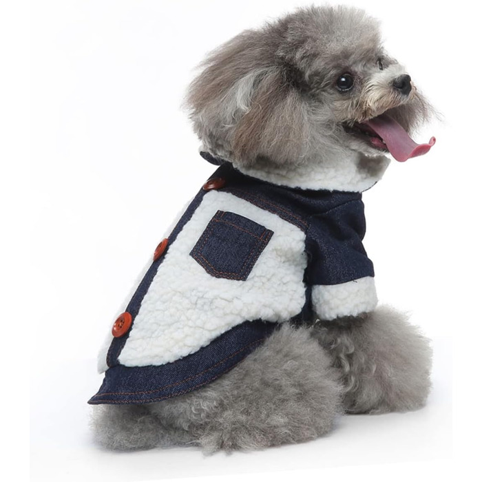 Теплий зимовий костюм для цуценят Abaoadam: зручний халат для прогулянок та ігор на вулиці