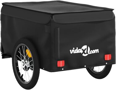 Причіп для велосипеда, 45 кг, з чорного металу, для собак