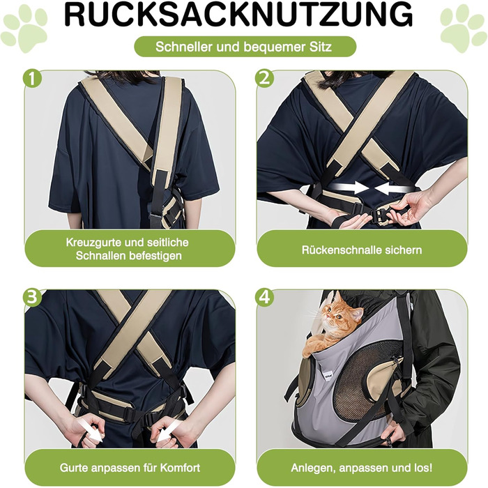 Рюкзак-переноска для собак та котів ALLSOPETS, рюкзак для тварин з інтегрованим ремінцем безпеки, ергономічний, дихаючий, для мотоцикла (блідо-ліловий)