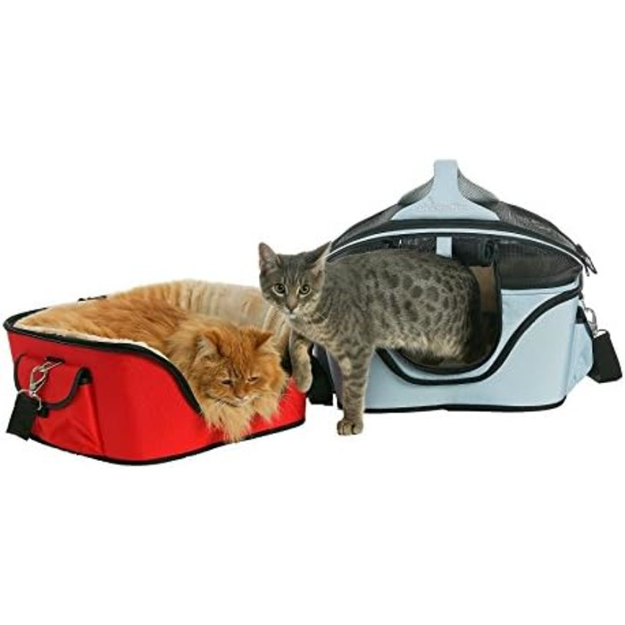 Транспортна сумка для собак і котів One for Pets Deluxe Cozy, розмір S, червона
