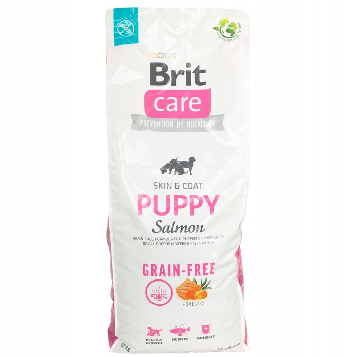 Корм для цуценят BRIT Puppy з лососем, 12 кг