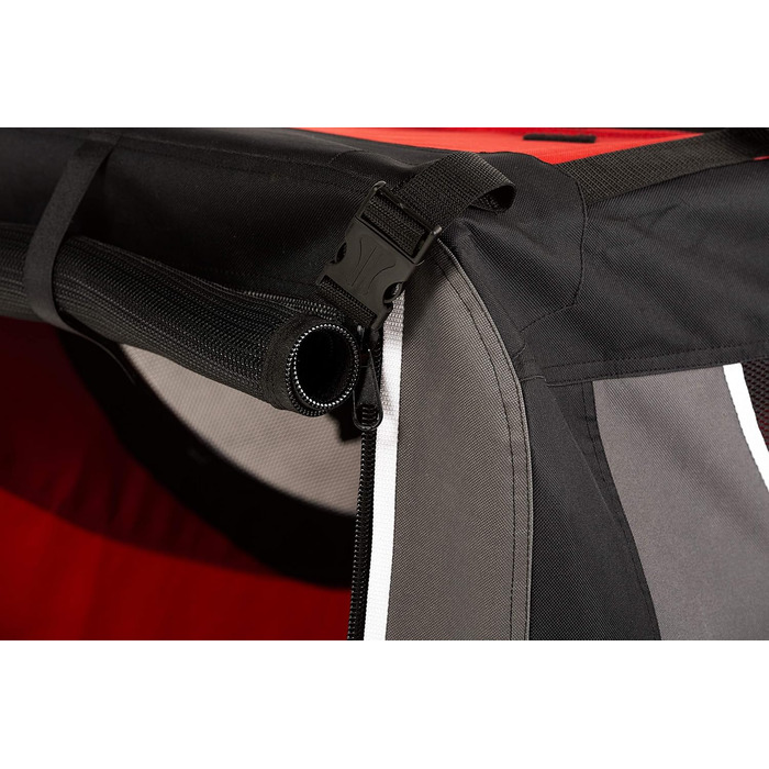 Транспортна переноска для собак та котів, 91x64x64 см, червона. Клітка-переноска для подорожей, відпочинку, собак та котів.