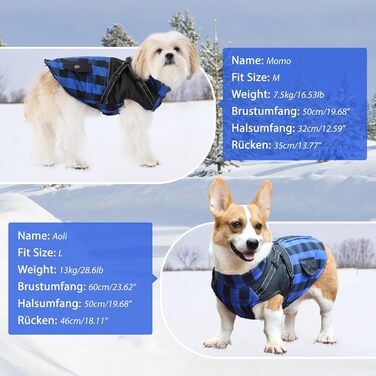 Теплий зимовий одяг для собак: флісова жилетка, куртка з блискавкою, водонепроникний одяг для холодної погоди (L, Синій)