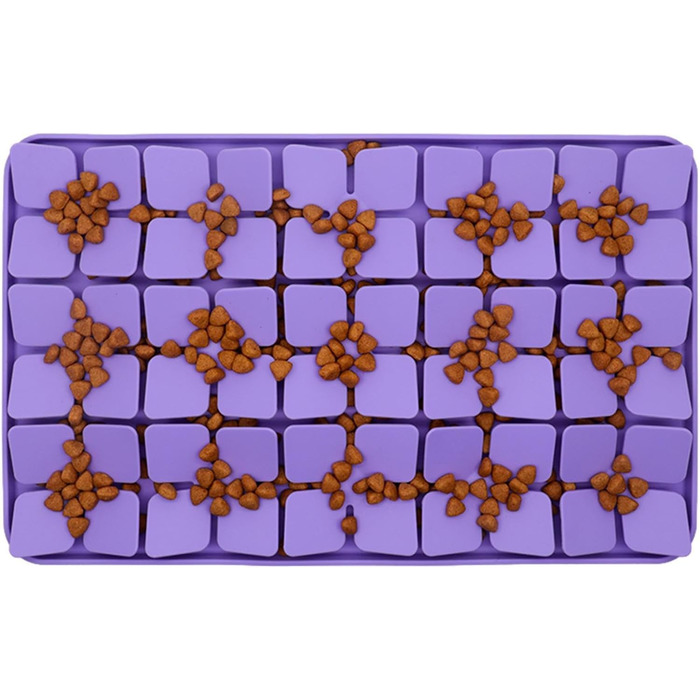 Килимок для годування котів та собак з силікону з підставкою, липучки для ласощів. Зменшує нудьгу під час їжі.