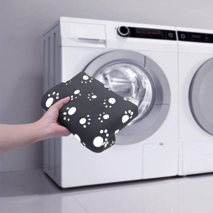 М'яка флісова підстилка для собак та котів Nobleza 75x75 см (120x100 см), чорна, миється