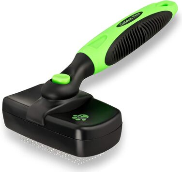 Щітка для собак та котів Golden Pets самоочисна, для короткої та довгої шерсті, для собак та котів різних розмірів, швидке очищення та догляд, інструкція в комплекті