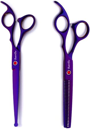 Набір професійних ножиць для грумінгу домашніх тварин 7.0 дюймів (3 шт.), нержавіюча сталь, безпечні закруглені кінчики