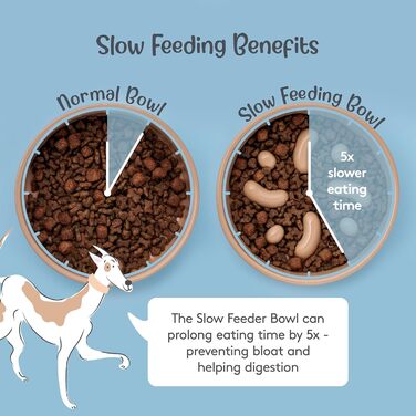 Миска для собак Mason Cash Cane Keramik для повільного годування, кераміка, підвищені борозни, для здорового травлення, довговічна, придатна для миття в посудомийній машині, для собак маленьких, середніх та великих порід