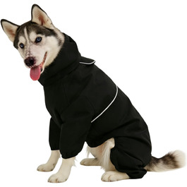 Водонепроникна куртка для собак, тепла та зручна - цілісний халат для собак, розмір 2XL | Ідеально для прогулянок в снігу та активного відпочинку