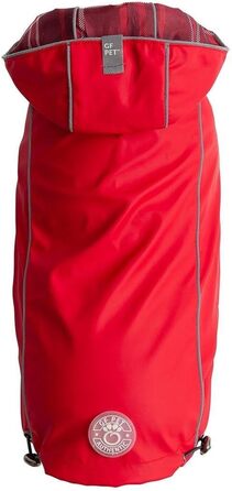 Дощовик для собак GF Pet ElastoFit, водонепроникний, зелений, розмір 4XL (спинка 38 см)