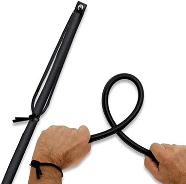 Гнучкий трубний елемент з PVC та шкіряним покриттям, 67 см, червоний