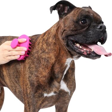 Dexas BrushBuster силіконова щітка для собак, синя