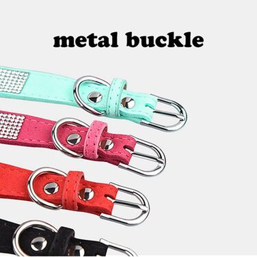 Рожевий ошийник для собак і котів з короною та стразами, блискучий, для цуценят та дрібних тварин, XXS, XS, середні розміри