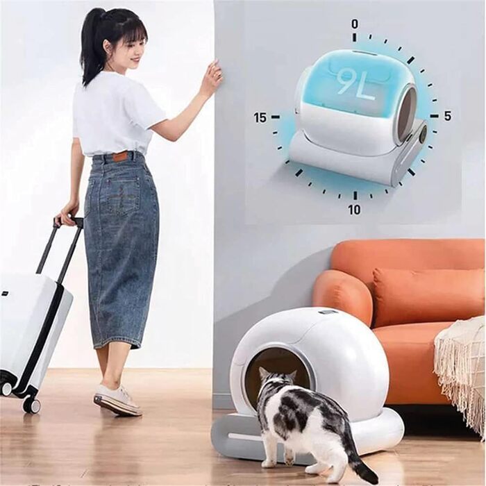 Автоматичний туалет для котів EZICLEAN CATBOT K8i з самоочищенням та Wi-Fi