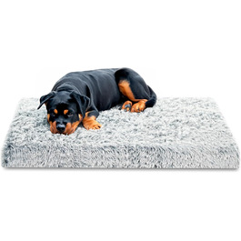 Крісло-ліжко для собак Amazinggirl 120x80 см - м'яке, зручне, для малих, середніх та великих собак, сірого кольору, з можливістю прання