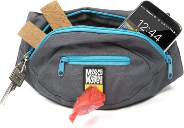 Сумка для тренування собак Max & Molly з декількома відділеннями, диспенсер для відходів, регульований розмір, блакитна