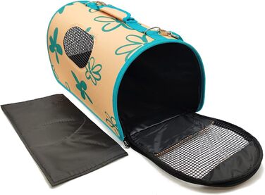 Сумка-переноска для собак, котів та інших тварин BPS: зручна та стильна переноска для вашого улюбленця (43.5x25x25 см, блакитний, зелений, червоний, чорний, сірий)