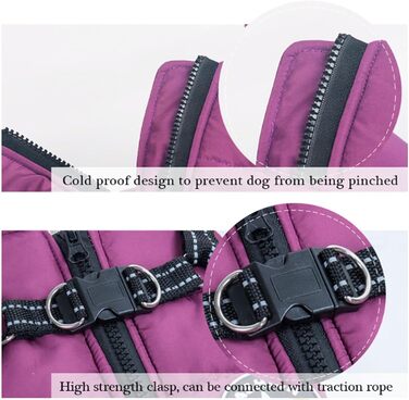 Зимова куртка для собак Furryking 3 в 1, водонепроникна та вітрозахисна, з отвором для шлейки (зелена, S)