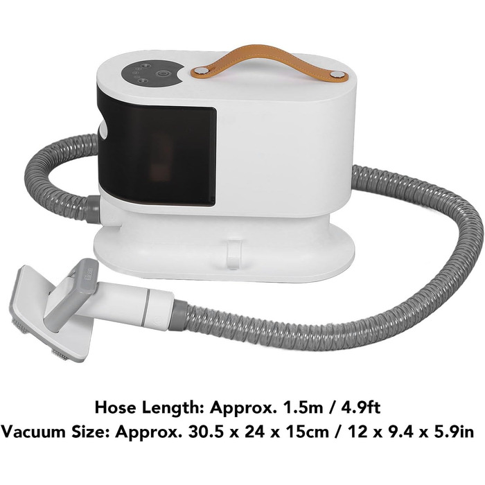 aqxreight Пылесос для шерсти собак 2L, набор для ухода за питомцем с машинкой для стрижки. Легко собирает шерсть. Тихий пылесос для стрижки густой шерсти.