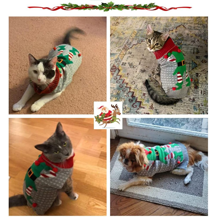 Пуловер для собак ABRRLO, карнавальний костюм клоуна, теплий зимовий халат, бавовна, XL