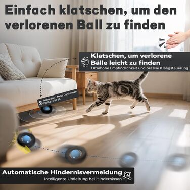 Іграшка для котів, інтерактивна кулька з лабіринтом, автоматична іграшка-мисливець з пір'ям, мисливська іграшка, подарунок для кота