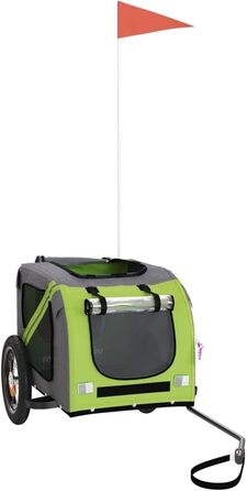 Ферштрайт (Festnight) Причіп для велосипеда, переноска для собак, 30 кг, 124 x 53 x 53 см, зелений