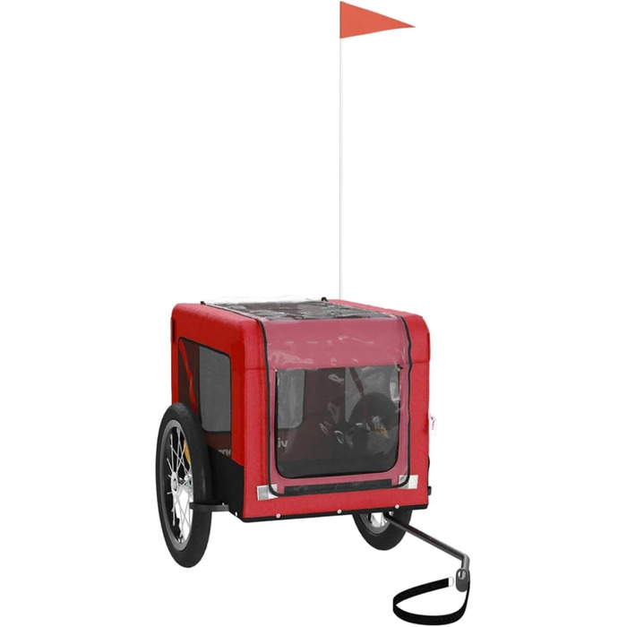 Причіп для велосипеда Gecheer: вантажний, для собак, червоний, 63x123x66 см