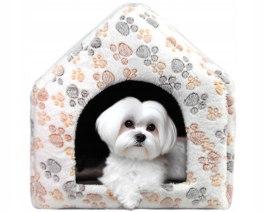 Будиночок-ліжечко для маленьких собак: затишна будка та м'яке місце для відпочинку