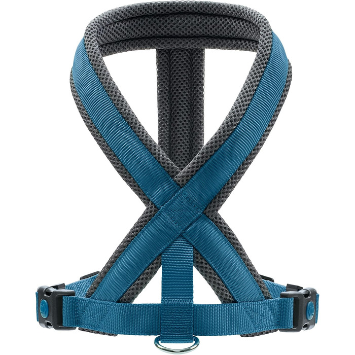 Нашийник для собак HUNTER LONDON COMFORT, дихаюча сітка 3D, 2-разове регулювання, безпечна застібка, міцний, легкий та зручний у догляді, темно-синій, розмір M