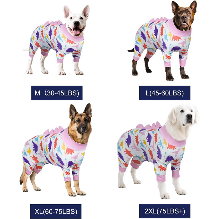 Піжама для собак UNIPUP U-COSP04M, цільнотканий комбінезон для великих собак, м'який, еластичний, після операцій, для відновлення