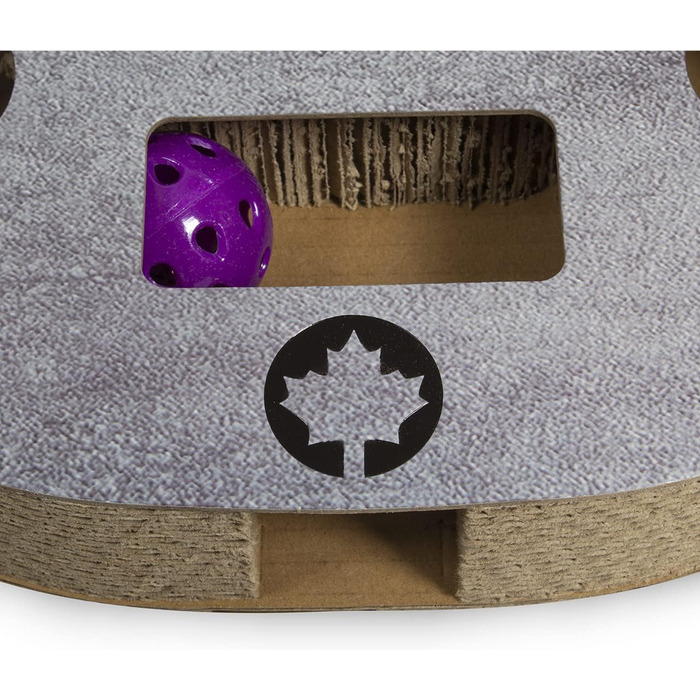 PlayPlate Katzenspielplatz - ігровий майданчик для котів CanadianCat, 65x35x5.8 см, з інтегрованою картонною поверхнею для дряпання, в бетоні, ігровий коврик