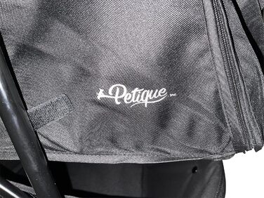 Petique Chinook Schwarz: розкішний візок для собак | Колеса 30 см, EVA, світловідбивачі | До 23 кг