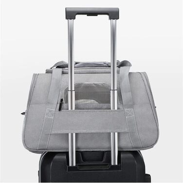 Транспортна переноска для собак Koomuao, рожева: дихаюча, складна, з м'якою підстилкою та плечовим ременем