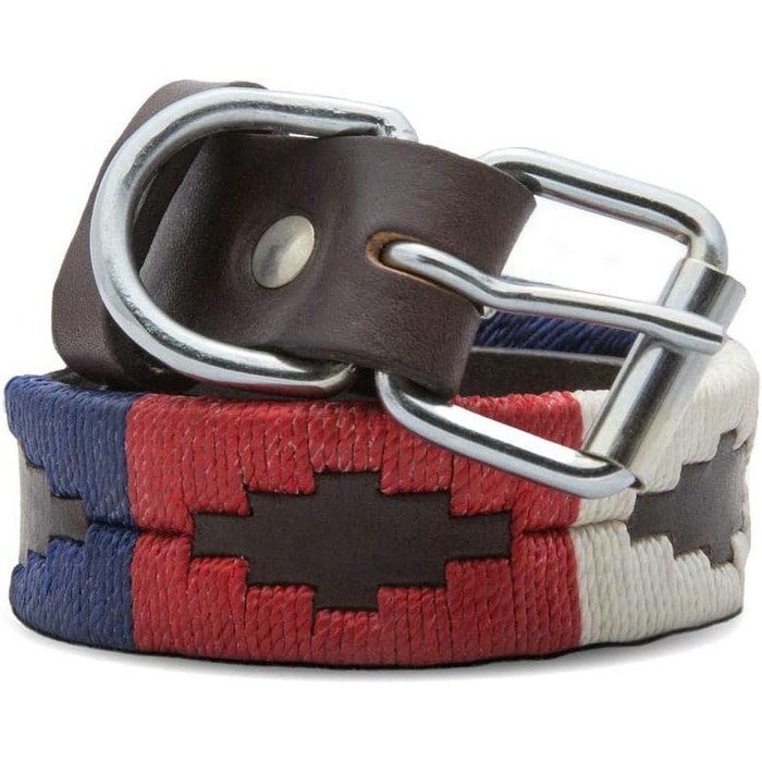 Шкіряний нашийник для собак Gaucho Goods The Patriot, розмір L, м'яка натуральна шкіра