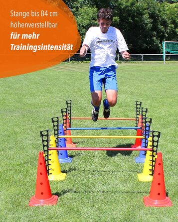 Кільцеподібна перешкода Sportikel24 для аджиліті з жердиною 100 см – для собак, коней та дітей