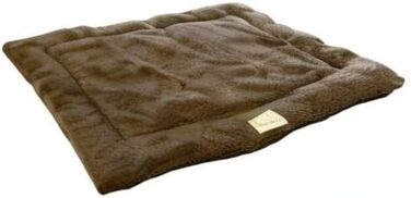 Ліжко-трансформер для собак Ellie-Bo з твіду та штучного хутра, 61 см, 87x4x57 см, одностороння, коричнева