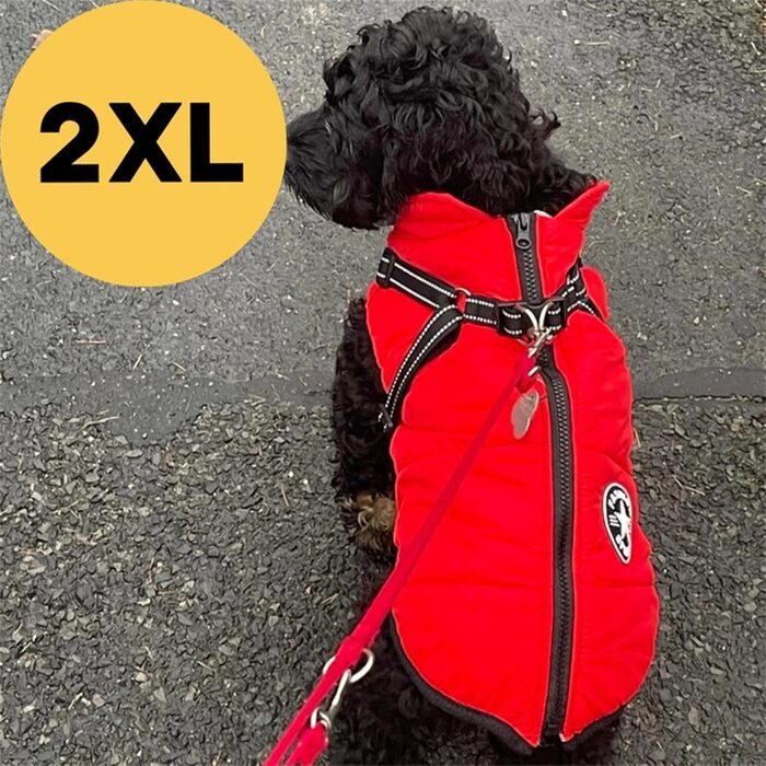 Водонепроникний зимовий одяг для собак Extreme 2.0 - теплий та зручний, з шлейкою та світловідбиваючими смугами (S)