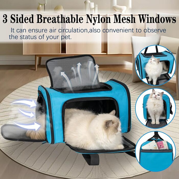 Транспортна переноска для собак та котів Top Tasta, велика, рожева, 20 x 13 x 13 см, для кошенят та собак до 11,3 кг, складна, переноска для тварин