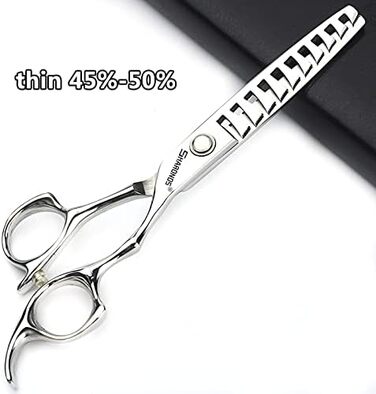 Професійний набір перукарських ножиць SHARONDS 6 дюймів для перукарів та дому, набір з 6 шт. (V-подібні зубці)