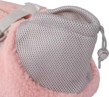 Транспортна сумка для собак та котів - рожева, з регулюванням, дихаюча, з ременем безпеки