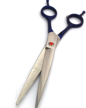 Професійні ножиці для грумінгу собак, 7,5 дюймів, прямі, преміум-сталь, для котів та маленьких собак, для стрижки та догляду, рожеві