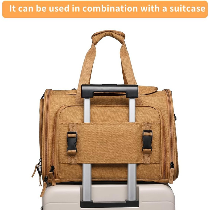 Рюкзак для тварин: переноска для собак, котів, цуценят. Дихаючий, складаний, для подорожей. Колір: коричневий, розмір: Small