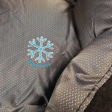 Ортопедичне ліжко для собак Santorini – ізольоване двостороннє ліжко з м'якою піною для зняття тиску, підходить для літа та зими (XL, Сірий)