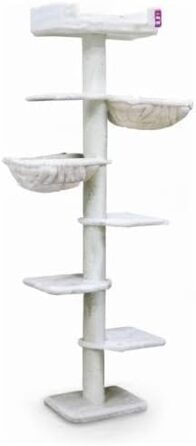 Дряпка для котів Petrebels Alexis 224 до стелі, 45x35x224 см, кремово-бежевий