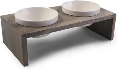 Двомісний набір для годування тварин Gohan від Wolters, сірий, 1.0 л