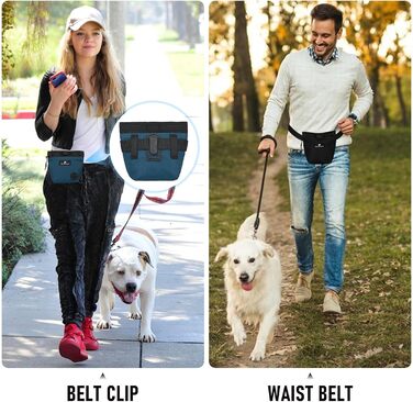 Сумка для ласощів для собак з магнітною застібкою та регульованим поясом, навчальна сумка, портативна сумка для перекусів для прогулянок на відкритому повітрі (Чорний, принт з тваринами)